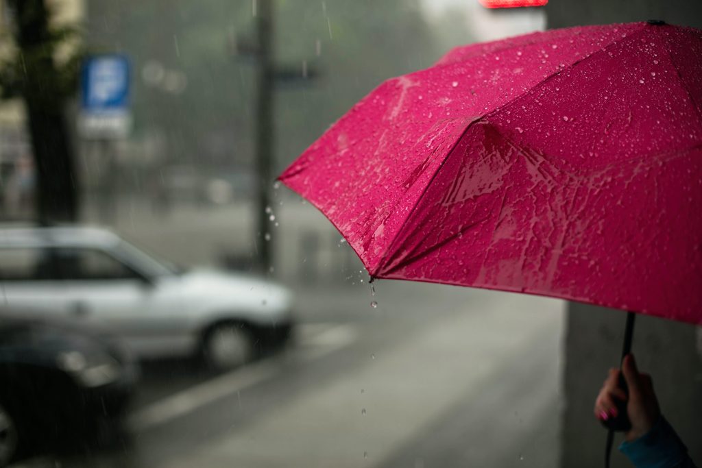 umbrella in rain